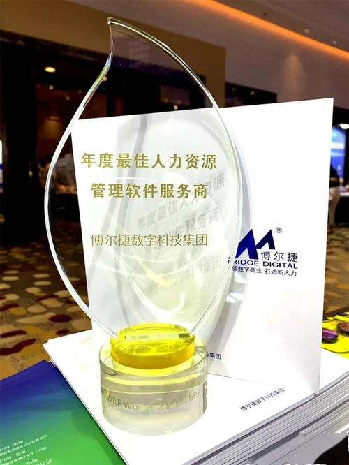 博尔捷数字科技集团荣获 WRE年度最佳人力资源管理软件服务商 奖项